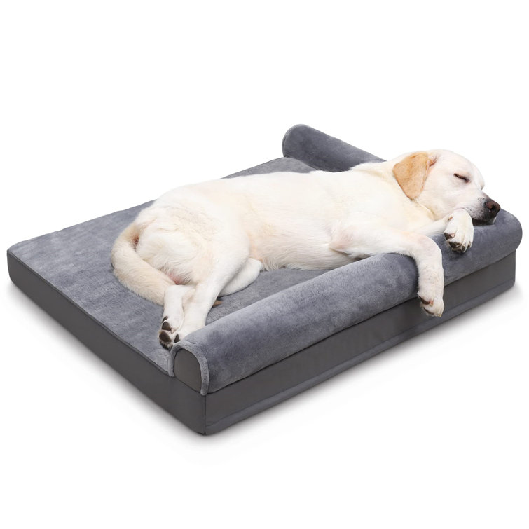 Bolster dog beds for large clearance dogs